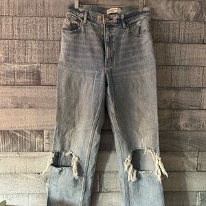 Abercrombie 90’s Straight Ultra High Rise Jeans (discontinued wash)